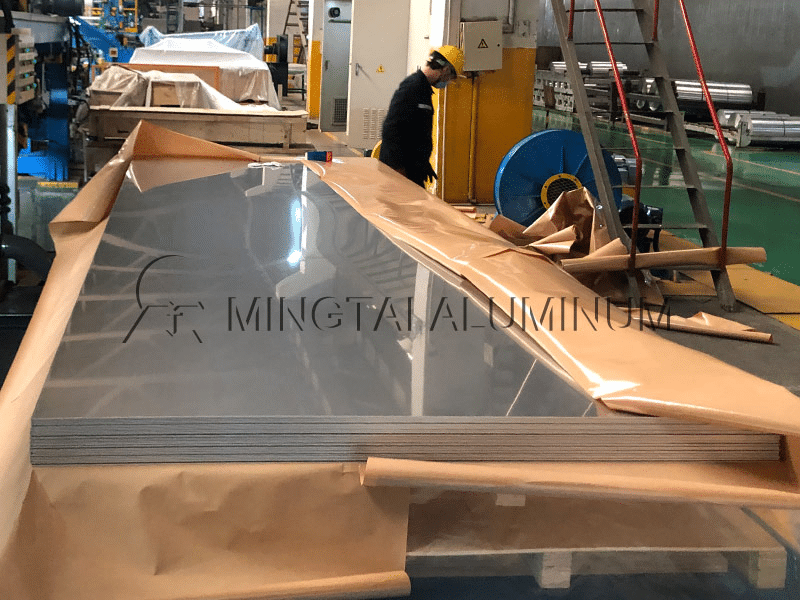 Aluminum sheet for roofing